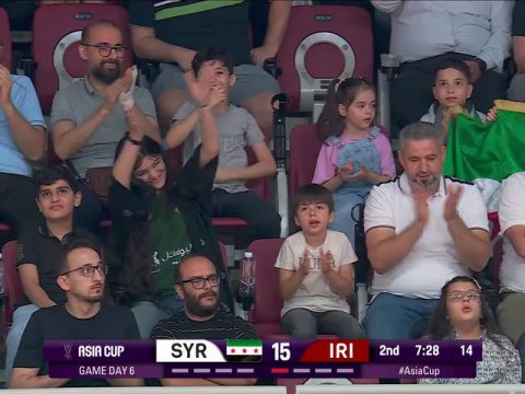 男篮亚洲杯B组小组赛：叙利亚vs伊朗英文原声全场回放