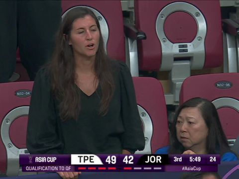 男篮亚洲杯8强资格赛：中国台北vs约旦第3节中文解说回放