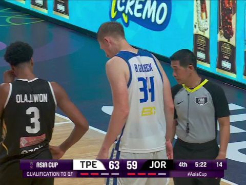 男篮亚洲杯8强资格赛：中国台北vs约旦第4节中文解说回放