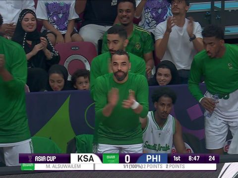 沙特阿拉伯88-95菲律宾 布朗利绝平三分菲律宾加时取胜晋级对战澳大利亚