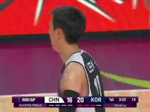 中国vs韩国第1节英文原声回放