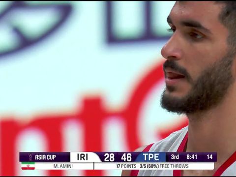 伊朗vs中国台北第3节英文原声回放