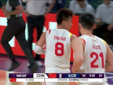 [腾讯全场集锦]🏀亚洲杯-中国男篮淘汰韩国杀进四强 胡金秋23+11 王俊杰21+8