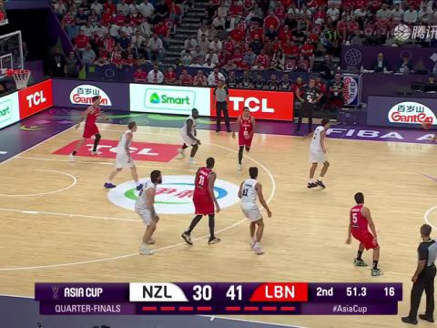 新西兰90-86黎巴嫩 新西兰强势逆转取胜成功晋级四强