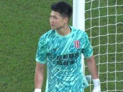 [射门被扑]韩鹏飞头球解围失误 尼古拉抽射被蹇韬扑出