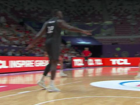 男篮亚洲杯半决赛：中国vs新西兰第4节英文原声回放