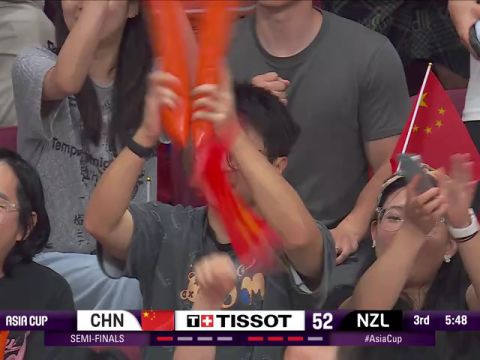 男篮亚洲杯半决赛：中国vs新西兰第3节英文原声回放