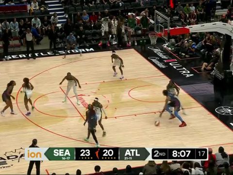 西雅图风暴vs亚特兰大梦想第2节英文原声回放