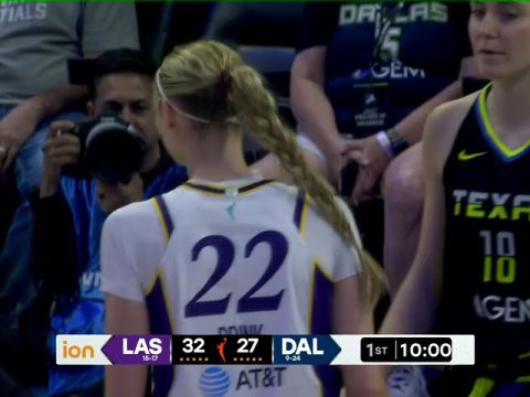 洛杉矶火花vs达拉斯飞翼第1节英文原声回放