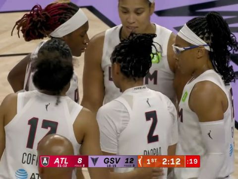 亚特兰大梦想vs金州瓦尔基里第1节英文原声回放