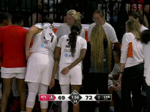 WNBA常规赛：亚特兰大梦想vs拉斯维加斯王牌第4节中文解说回放