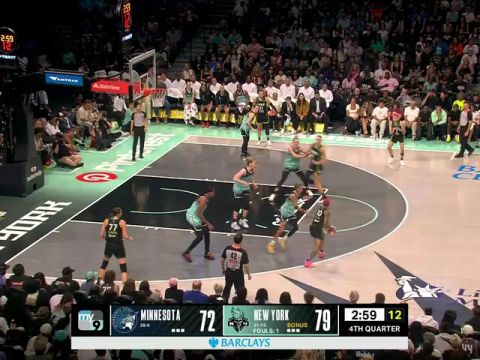 WNBA常规赛：明尼苏达山猫vs纽约自由人第4节中文解说回放