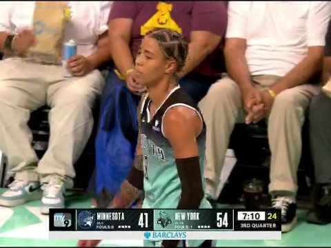 WNBA常规赛：明尼苏达山猫vs纽约自由人第3节英文原声回放