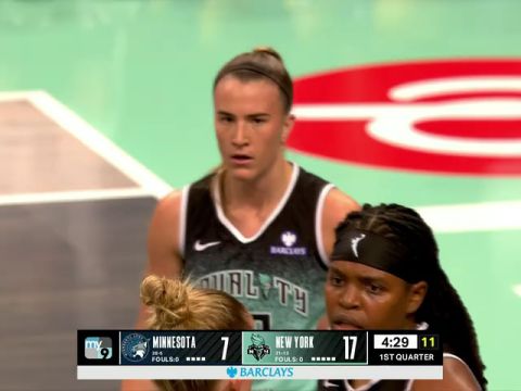 WNBA常规赛：明尼苏达山猫vs纽约自由人第1节中文解说回放