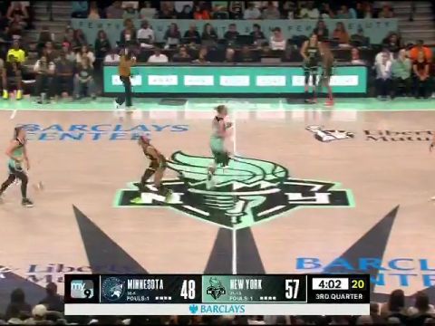 WNBA常规赛：明尼苏达山猫vs纽约自由人英文原声全场回放