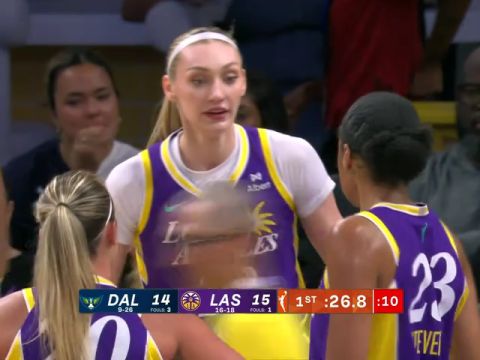 达拉斯飞翼vs洛杉矶火花第1节英文原声回放