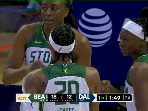 WNBA常规赛：西雅图风暴vs达拉斯飞翼第1节中文解说回放