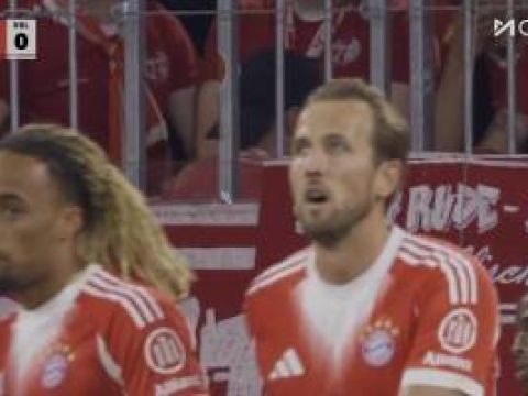 [进球视频] 凯恩禁区内兜射破门双响！迪亚斯再送助攻！拜仁5-0领先莱比锡