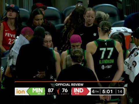 明尼苏达山猫vs印第安纳狂热第4节英文原声回放