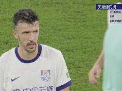 [进球视频] 津门虎1-1扳平比分 基莱斯轻松晃过魏震破门