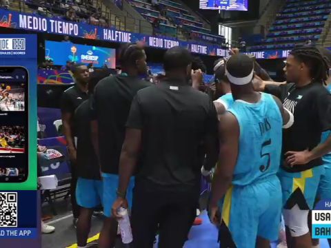 男篮美洲杯：美国vs巴哈马英文原声全场回放