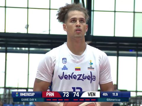 男篮美洲杯B组小组赛：巴拿马vs委内瑞拉第4节回放