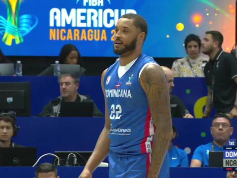 男篮美洲杯C组小组赛：多米尼加共和国vs尼加拉瓜第1节英文原声回放
