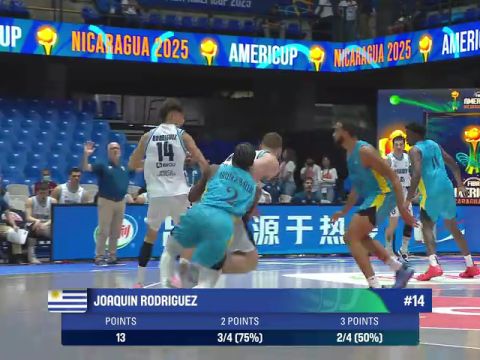 男篮美洲杯：乌拉圭vs巴哈马英文原声全场回放