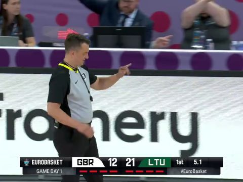 英国vs立陶宛第1节英文原声回放
