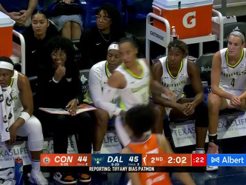 WNBA常规赛：康涅狄格阳光vs达拉斯飞翼第2节英文原声回放