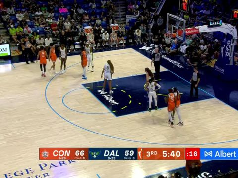 WNBA常规赛：康涅狄格阳光vs达拉斯飞翼第3节英文原声回放