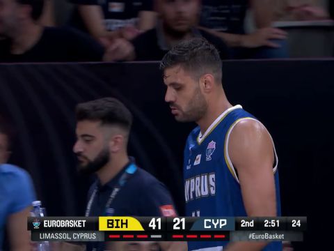 男篮欧洲杯：波黑vs塞浦路斯英文原声全场回放