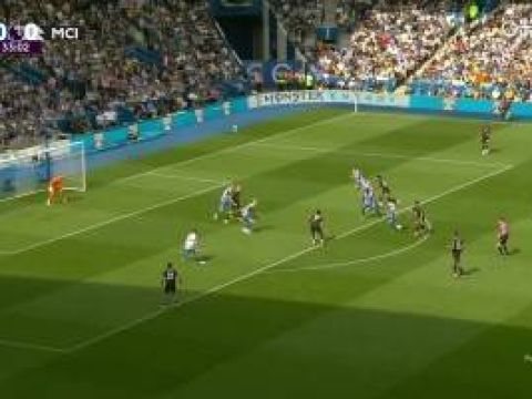 [进球视频] 马尔穆什戏耍对手助攻❗️哈兰德破门，曼城1-0领先布莱顿