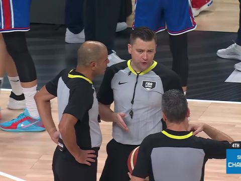 男篮欧洲杯A组小组赛：拉脱维亚vs塞尔维亚第4节英文原声回放