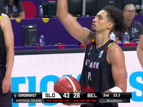 2025/26赛季男篮欧洲杯D组小组赛：斯洛文尼亚 VS 比利时 全场回放