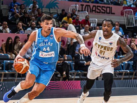 塞浦路斯69-96希腊 希腊兵不血刃大胜塞浦路斯取得两连胜