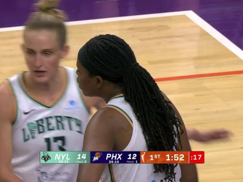 纽约自由人vs菲尼克斯水星第1节英文原声回放