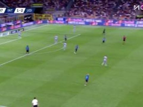 [进球无效]太可惜！迪马尔科不停球贴地斩破门，但图拉姆越位在先进球无效