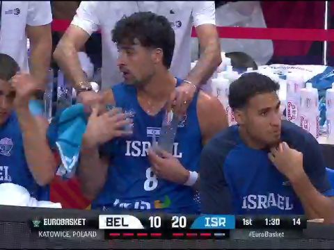 男篮欧洲杯：比利时vs以色列英文原声全场回放