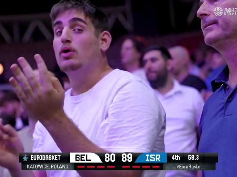 男篮欧洲杯：比利时vs以色列中文解说全场回放