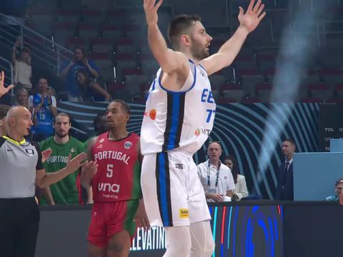 男篮欧洲杯：爱沙尼亚vs葡萄牙第3节英文原声回放