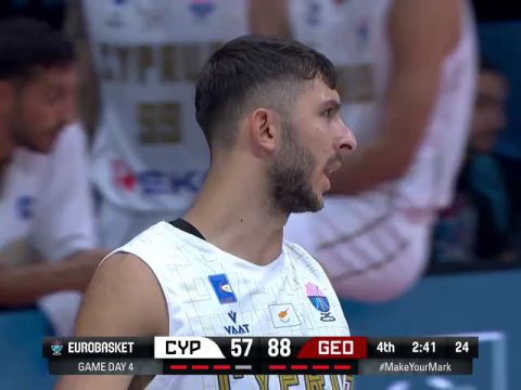 男篮欧洲杯：塞浦路斯vs格鲁吉亚英文原声全场回放