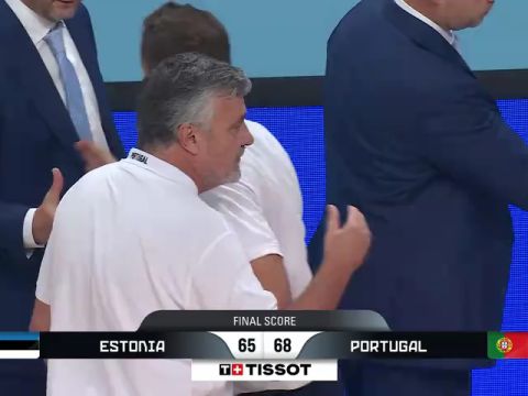 男篮欧洲杯：爱沙尼亚vs葡萄牙第4节英文原声回放