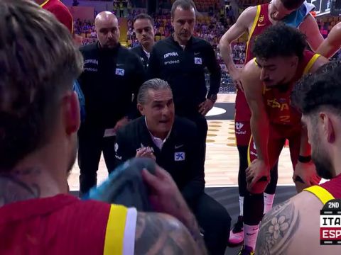男篮欧洲杯：意大利vs西班牙英文原声全场回放