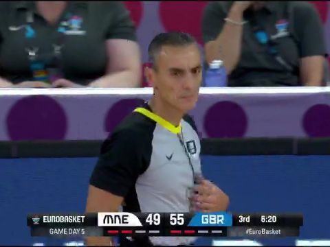 男篮欧洲杯：黑山共和国vs英国第3节英文原声回放
