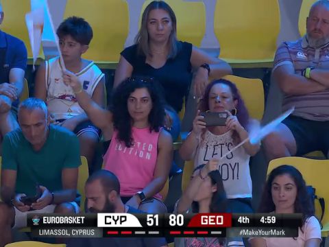 男篮欧洲杯：塞浦路斯vs格鲁吉亚第4节英文原声回放