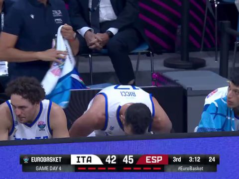 男篮欧洲杯：意大利vs西班牙第3节中文解说回放