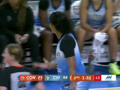 WNBA常规赛：康涅狄格阳光vs芝加哥天空第2节英文原声回放