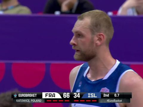 男篮欧洲杯：法国vs冰岛第2节中文解说回放