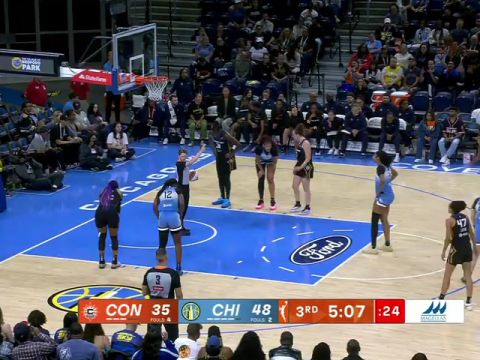 WNBA常规赛：康涅狄格阳光vs芝加哥天空第3节英文原声回放